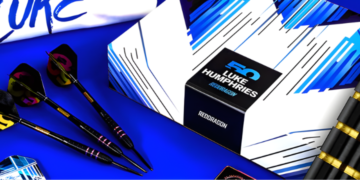 Luke Humphries 50 Year Limited Edition Red Dragon Darts