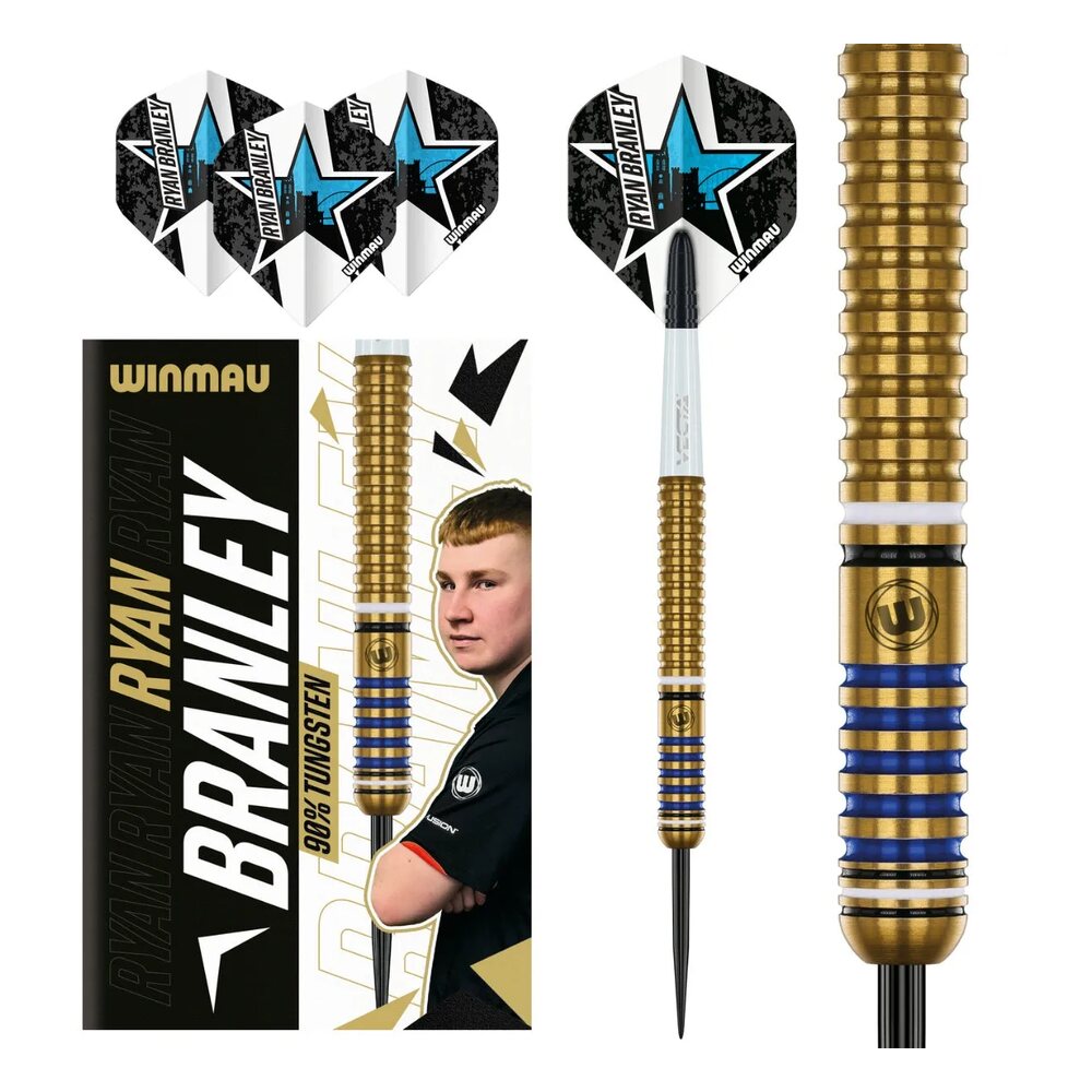 Winmau Ryan Branley 90% Tungsten Steel Tip Darts
